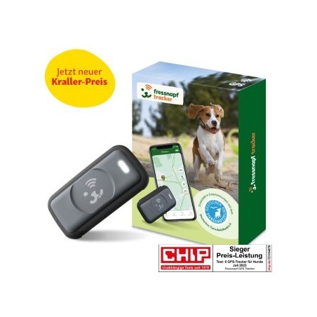 Fressnapf GPS-Tracker für Hunde schwarz/ grau