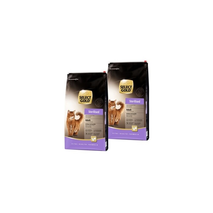 SELECT GOLD Adult Sterilised Geflügel mit Kartoffel 2x10 kg