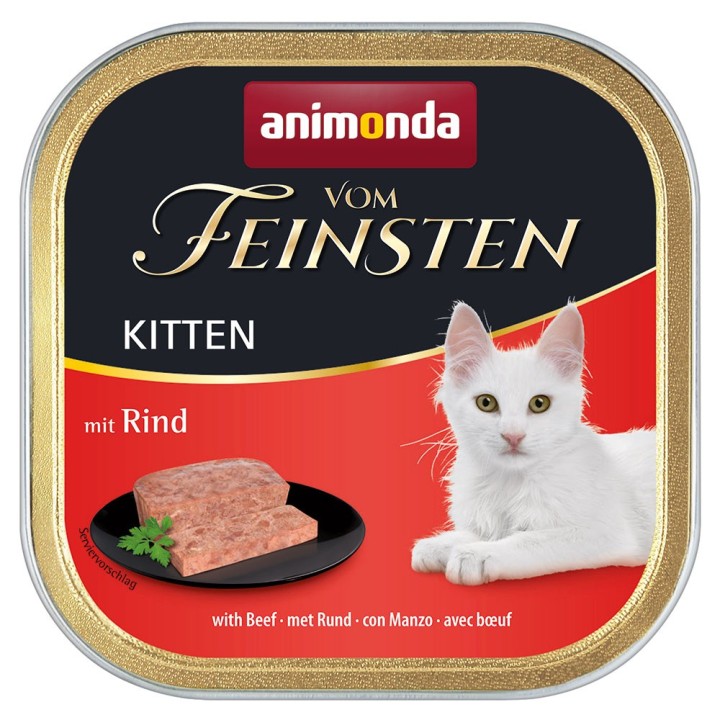 Sparpaket animonda vom Feinsten Kitten 36 x 100 g - mit Rind