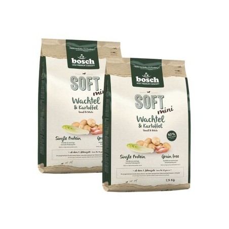 bosch Soft Mini Wachtel & Kartoffel 2x2.5 kg