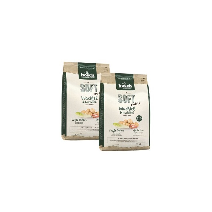 bosch Soft Mini Wachtel & Kartoffel 2x2.5 kg