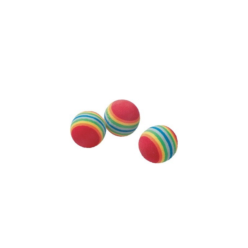 Josty Regenbogenbälle, 3Stk. ca. 4cm, rot