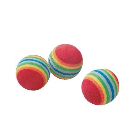 Josty Regenbogenbälle, 3Stk. ca. 4cm, rot