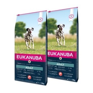 EUKANUBA Trockenfutter Hund Large Breed Adult, mit Lachs & Gerste 2x12 kg
