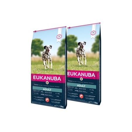 EUKANUBA Trockenfutter Hund Large Breed Adult, mit Lachs & Gerste 2x12 kg