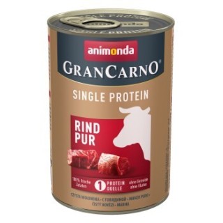 animonda GranCarno Single Protein Nassfutter Hund Adult, Rind pur 6x400 g