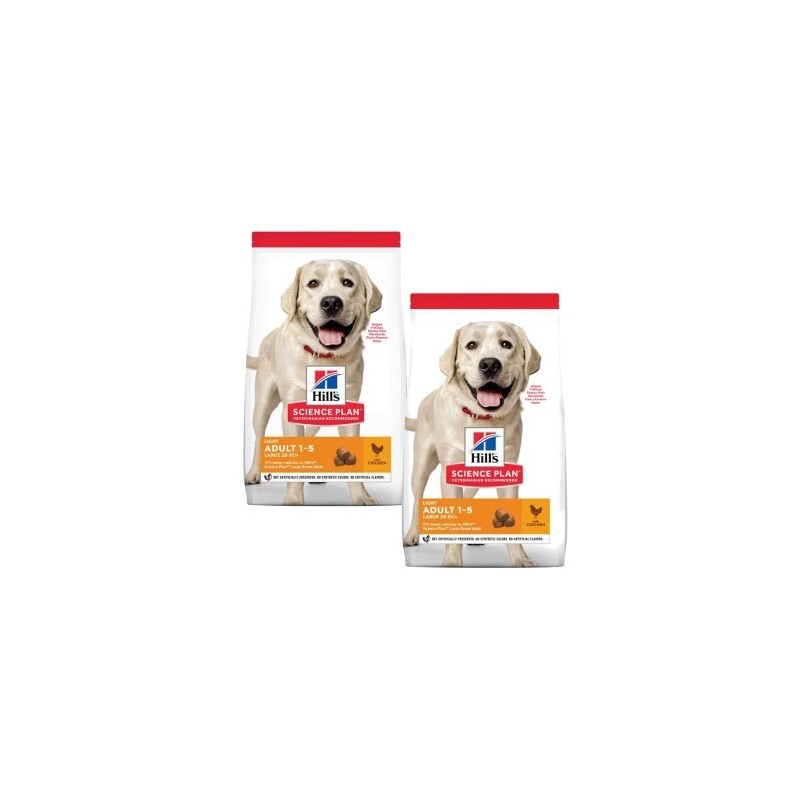 Hill's Science Plan Light Adult Large Breed mit Huhn 2x14 kg