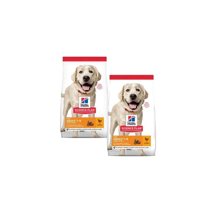 Hill's Science Plan Light Adult Large Breed mit Huhn 2x14 kg