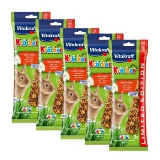 Vitakraft Kräcker Zwergkaninchen 5x2er Apfel und Dinkel