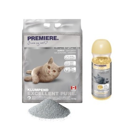PREMIERE Excellent Vanille Klumpstreu Pure 12kg mit Deodorant