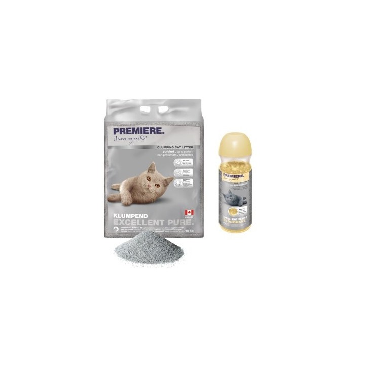 PREMIERE Excellent Vanille Klumpstreu Pure 12kg mit Deodorant