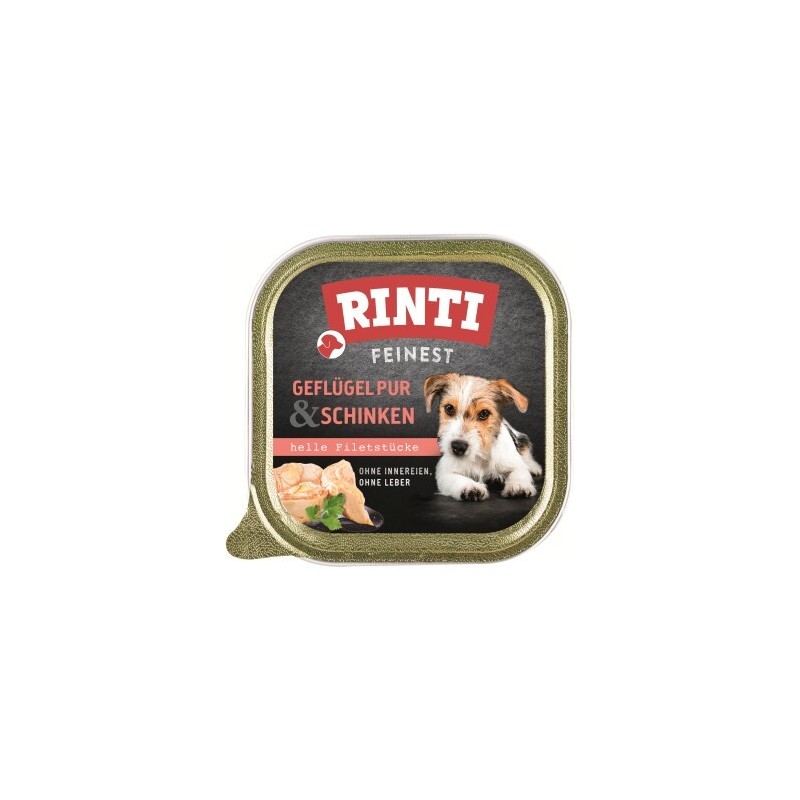 RINTI Feinest Adult Geflügel pur und Schinken 11x150 g