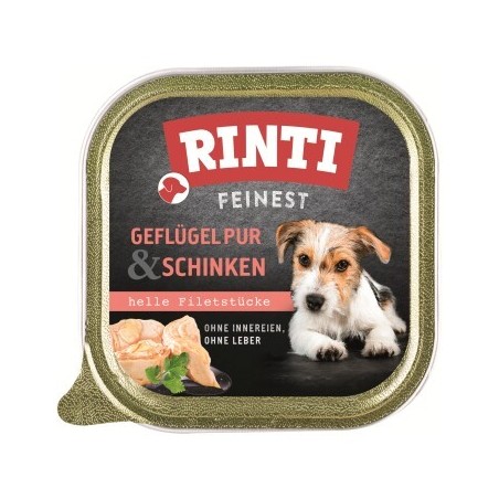 RINTI Feinest Adult Geflügel pur und Schinken 11x150 g