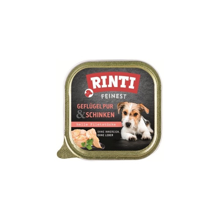 RINTI Feinest Adult Geflügel pur und Schinken 11x150 g