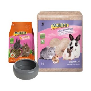MultiFit Zwergkaninchen Geschenk-Set 3tlg.