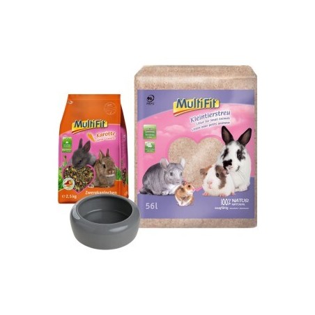 MultiFit Zwergkaninchen Geschenk-Set 3tlg.