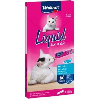 Vitakraft Cat Liquid-Snack mit Lachs 66x15 g