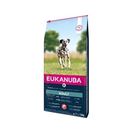 EUKANUBA Trockenfutter Hund Large Breed Adult, mit Lachs & Gerste 12 kg