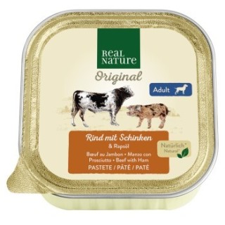 REAL NATURE Adult Rind und Schinken 17x100 g