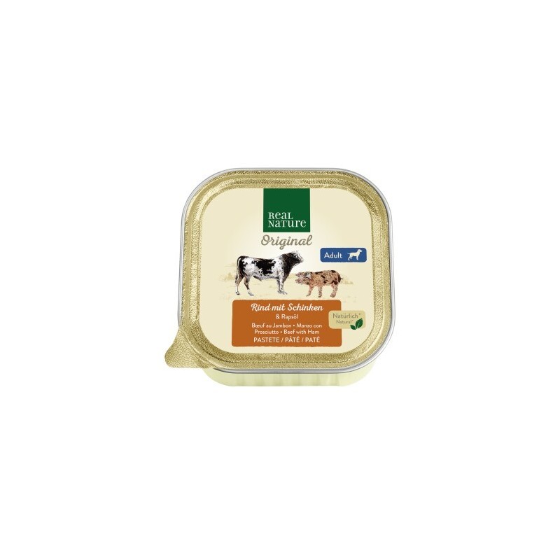REAL NATURE Adult Rind und Schinken 17x100 g
