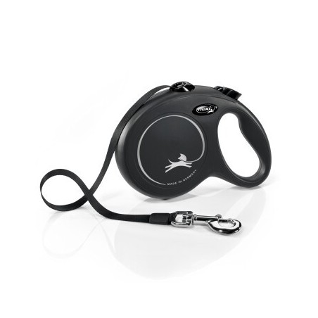 Flexi New Classic Gurt schwarz L, 5 m, 50 kg