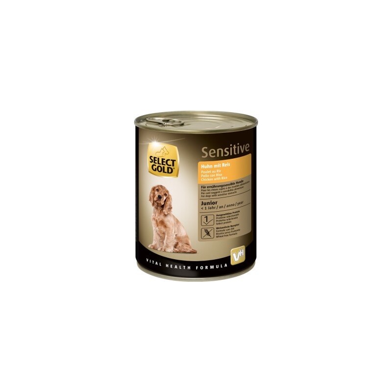 SELECT GOLD Sensitive Junior Huhn und Reis 6x800 g