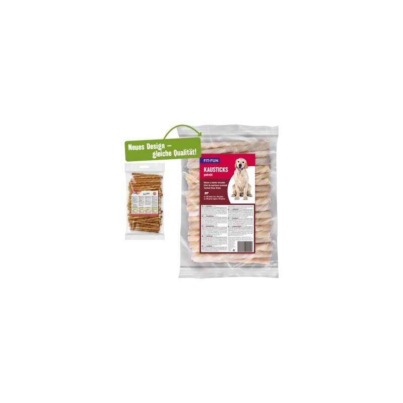 FIT+FUN Kausticks, gedreht 12,5cm ca. 100 Stück 870g
