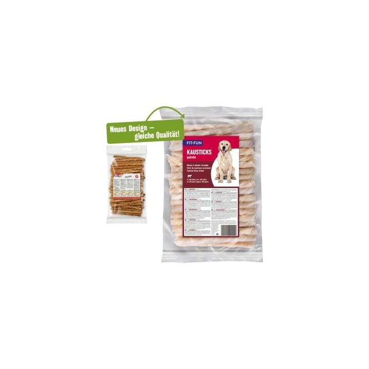 FIT+FUN Kausticks, gedreht 12,5cm ca. 100 Stück 870g