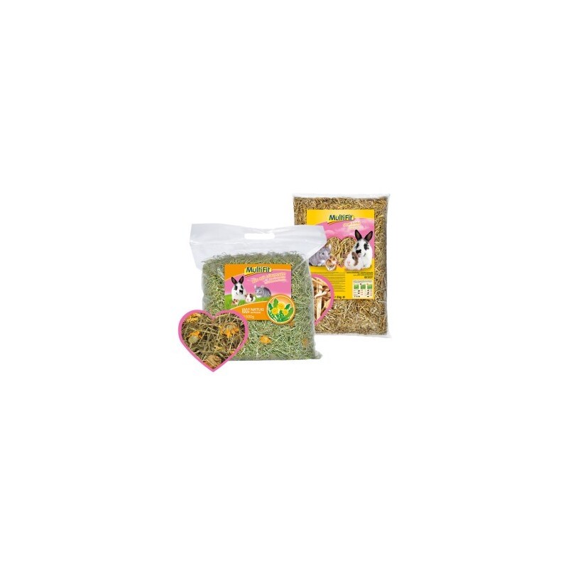 MultiFit 3kg Stroh & 500g Heu mit Löwenzahn