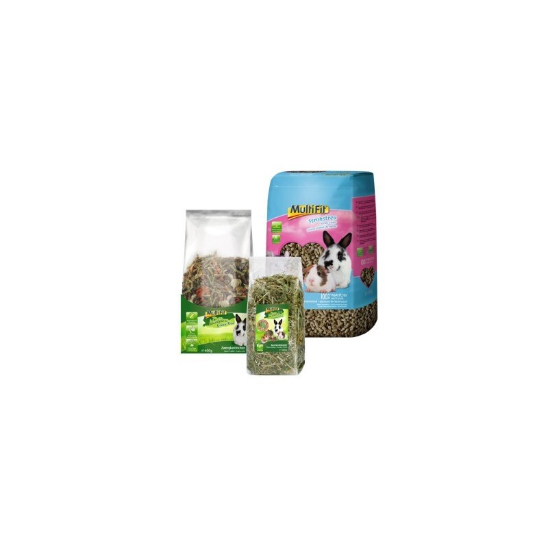MultiFit Streu, getreidefreies Futter + Snack 3tlg.