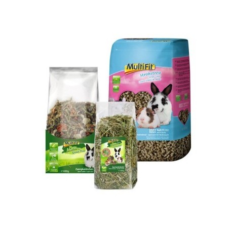 MultiFit Streu, getreidefreies Futter + Snack 3tlg.