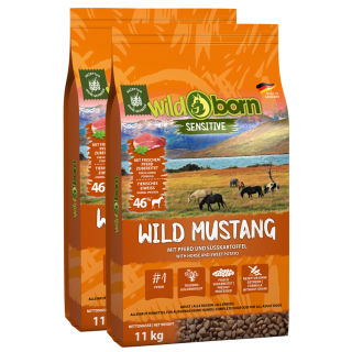 Wildborn Wild Mustang Doppelpack 2 x 11 kg