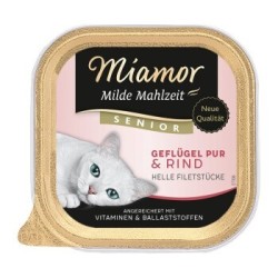 Miamor Milde Mahlzeit Senior Geflügel und Rind 16x100 g