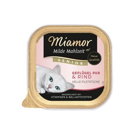 Miamor Milde Mahlzeit Senior Geflügel und Rind 16x100 g