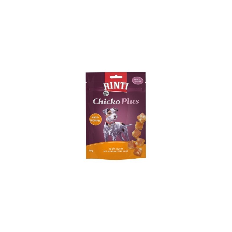 RINTI Chicko Plus Käsewürfel, Huhn mit Käse 12x80 g