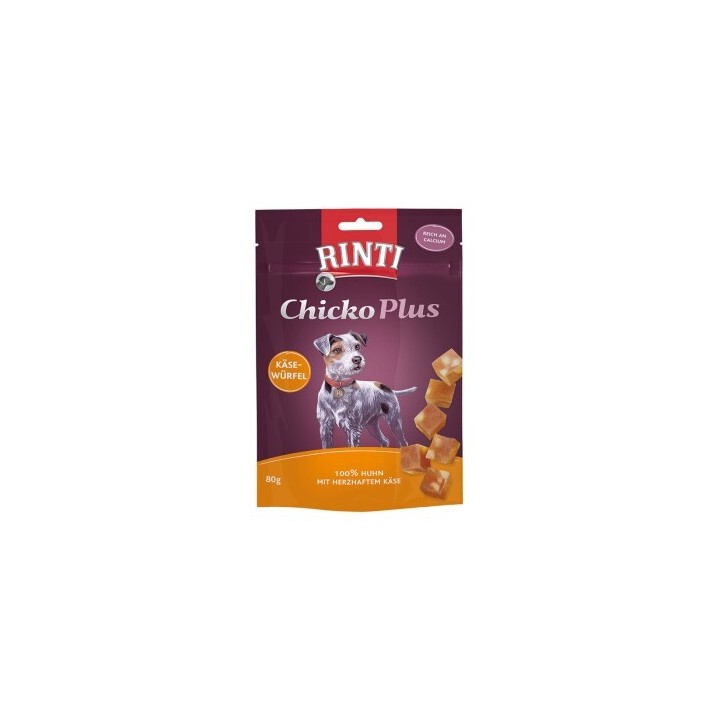 RINTI Chicko Plus Käsewürfel, Huhn mit Käse 12x80 g