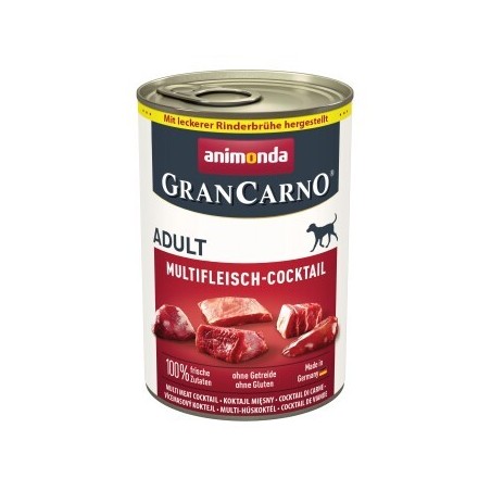 animonda GranCarno Original Nassfutter Hund Adult, Multifleisch Cocktail 6x400 g