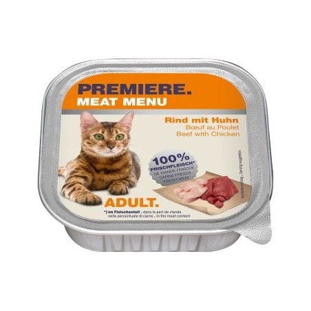PREMIERE Meat Menu Adult Rind und Huhn 16x100 g