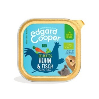 Edgard & Cooper Adult Bio 17x100g Delikates Huhn & Fisch