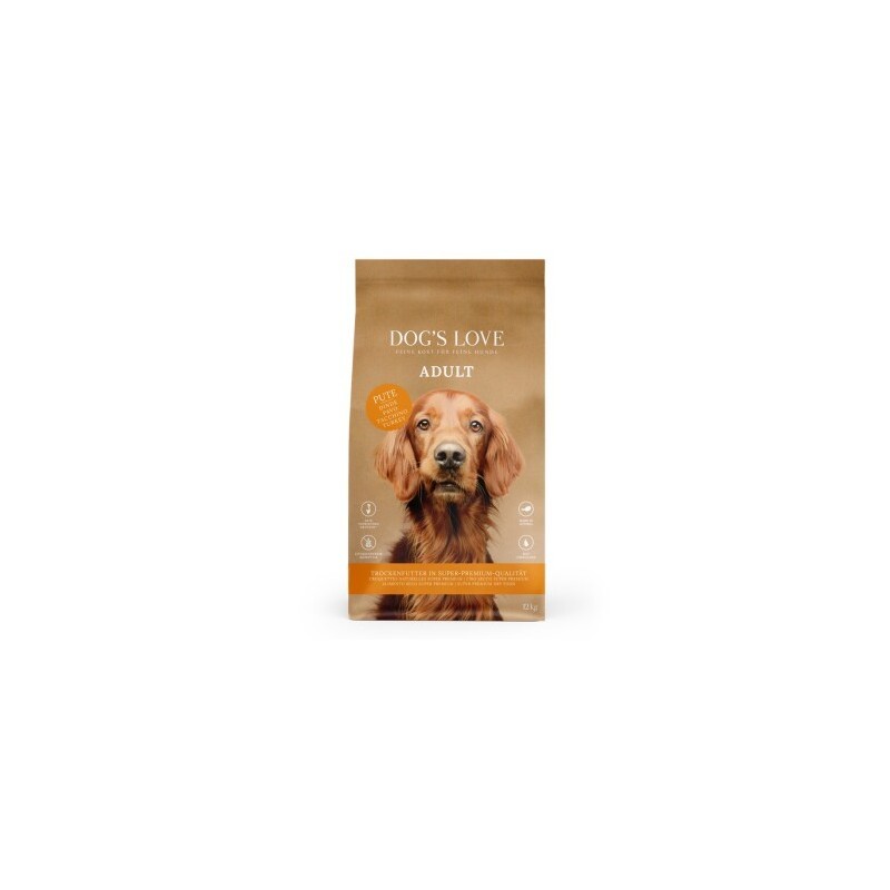 DOG'S LOVE Adult Pute 2x12 kg