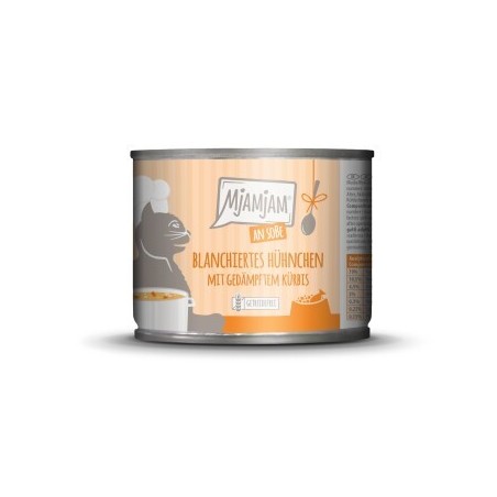 MjAMjAM Nassfutter Katze Adult, Blanchiert in Sauce 6x185 g Huhn & Kürbis