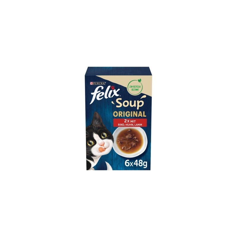 Felix Soup Suppe 6x48g Rind, Huhn und Lamm