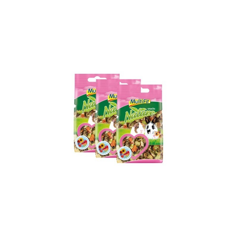 MultiFit Nature snacks Blüten & Gemüse 3x100g