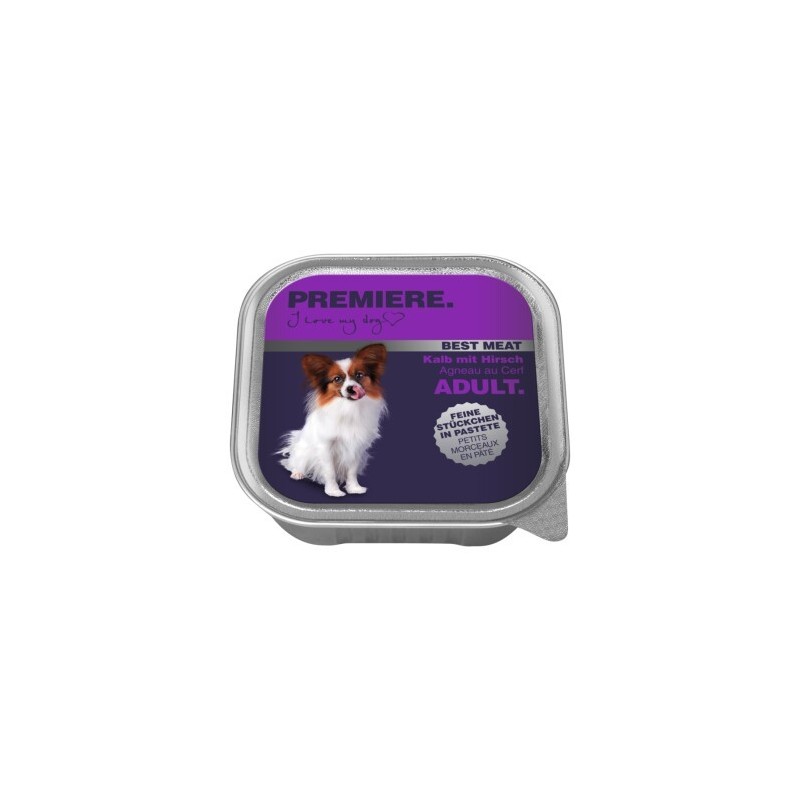 PREMIERE Best Meat Adult Kalb mit Hirsch 16x100 g