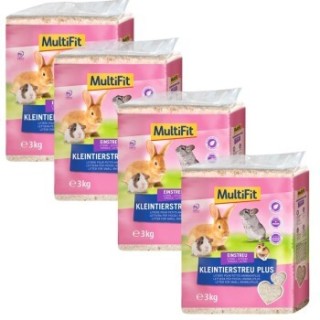 MultiFit Kleintierstreu Plus 4x3 kg