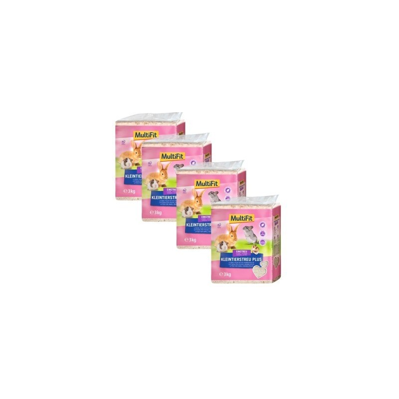 MultiFit Kleintierstreu Plus 4x3 kg