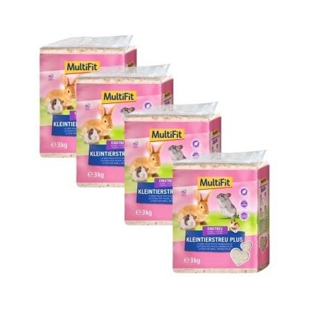 MultiFit Kleintierstreu Plus 4x3 kg