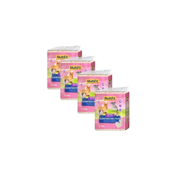 MultiFit Kleintierstreu Plus 4x3 kg