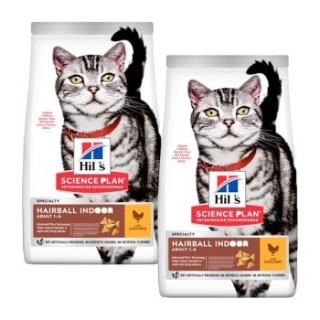 Hill's Science Plan Trockenfutter Katze Adult, Hairball und Perfect Coat, mit Huhn 2x10 kg