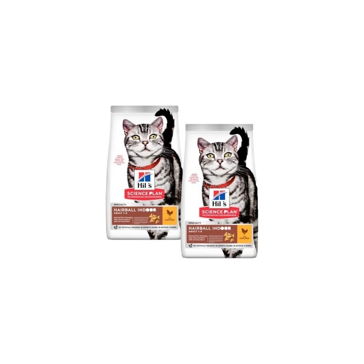 Hill's Science Plan Trockenfutter Katze Adult, Hairball und Perfect Coat, mit Huhn 2x10 kg